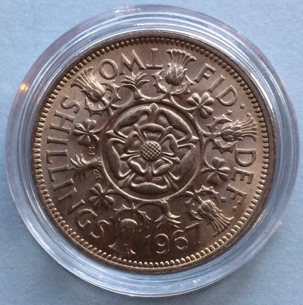 1967 Uncirculated Florin Two Shilling Coin In Capsule With Some |  Desertcart Montenegro