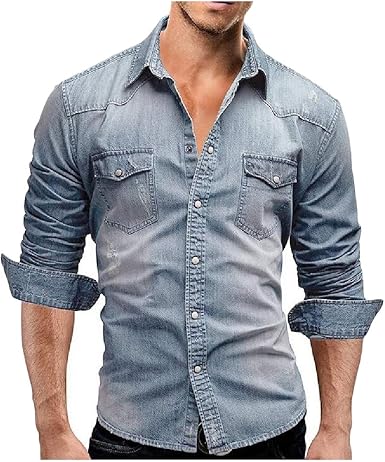 denim shirt button down collar