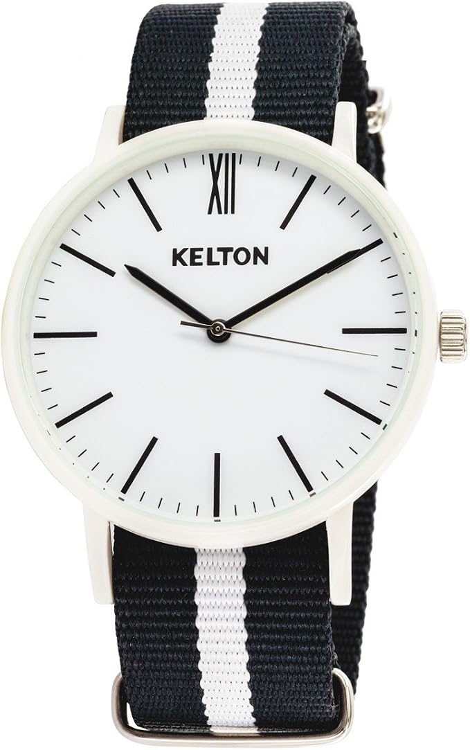 Bracelet De Montre En Cuir Noir Kelton 8 Mm - Neuf Avec étiquettes, Remplacement Universel