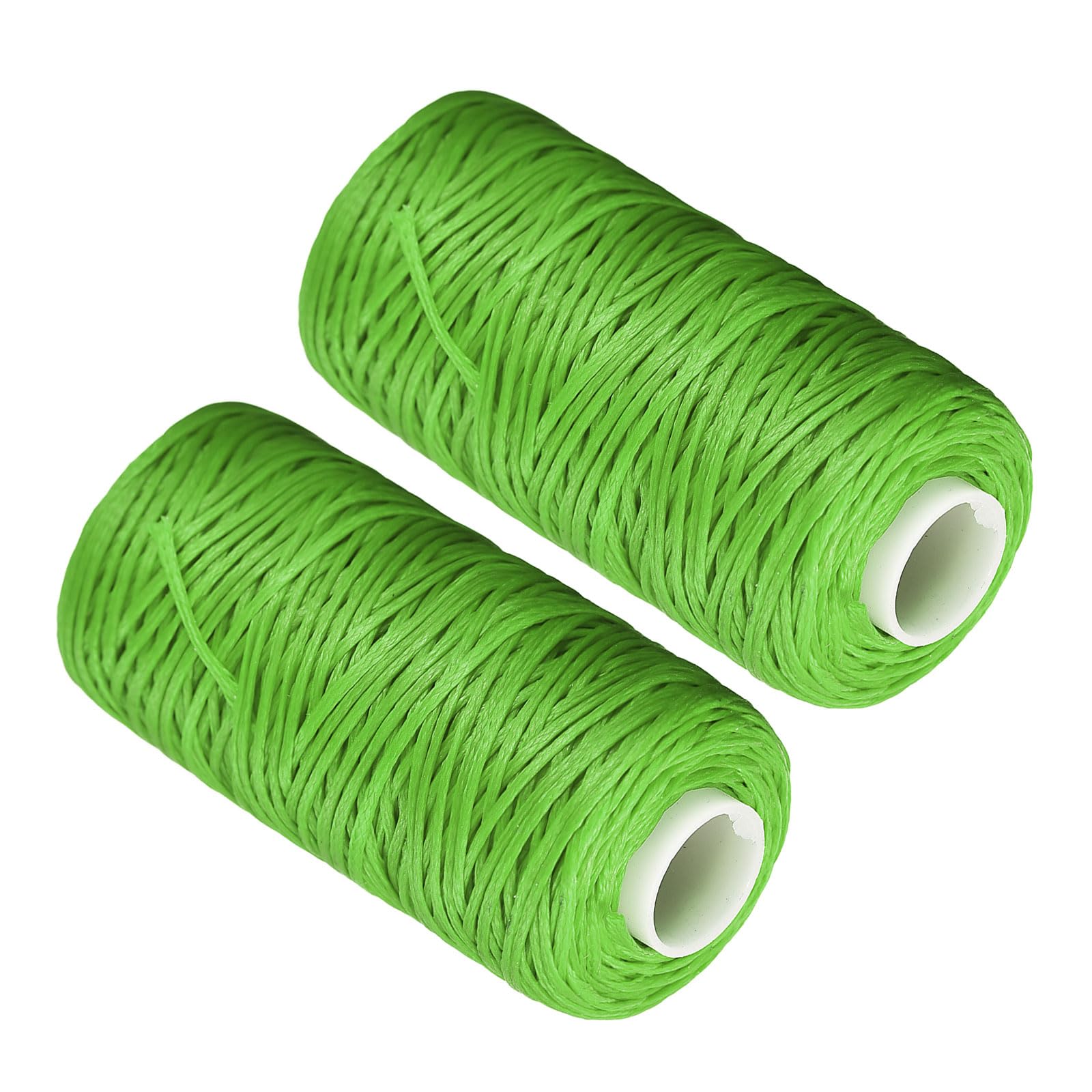 CoCud Leather Sewing Threads, 55 Yards 150D/1mm Thread, Polyester Stitching Thread Green - (Applications: for Sewing Leather Craft), 2-Pieces