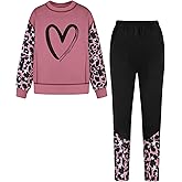 GOLLUNER 6-14Y Girls Sweatshirt Leggings Set Teen Girls Fashion Outfits Sweapants Clothing Set