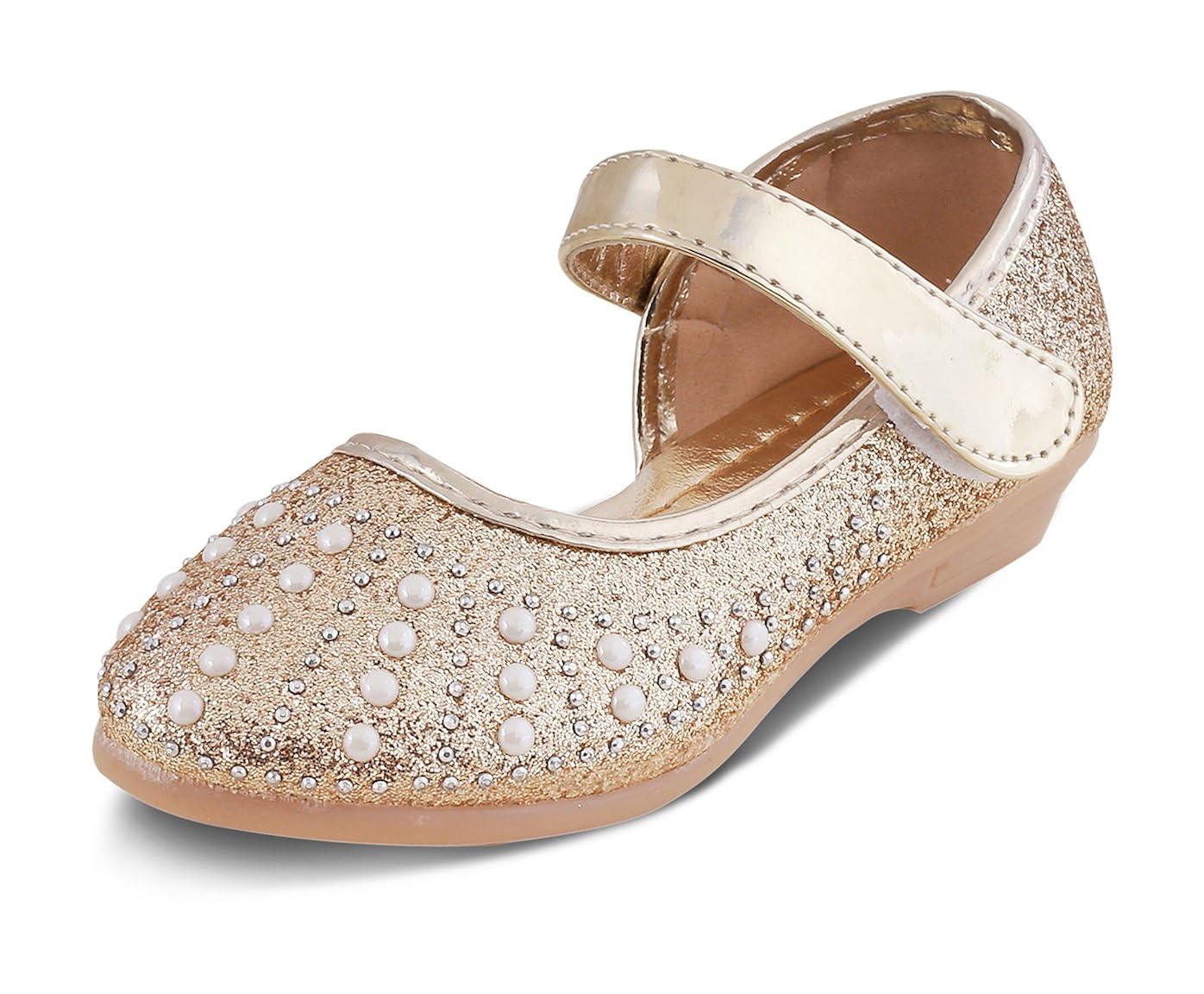 girls gold mary janes