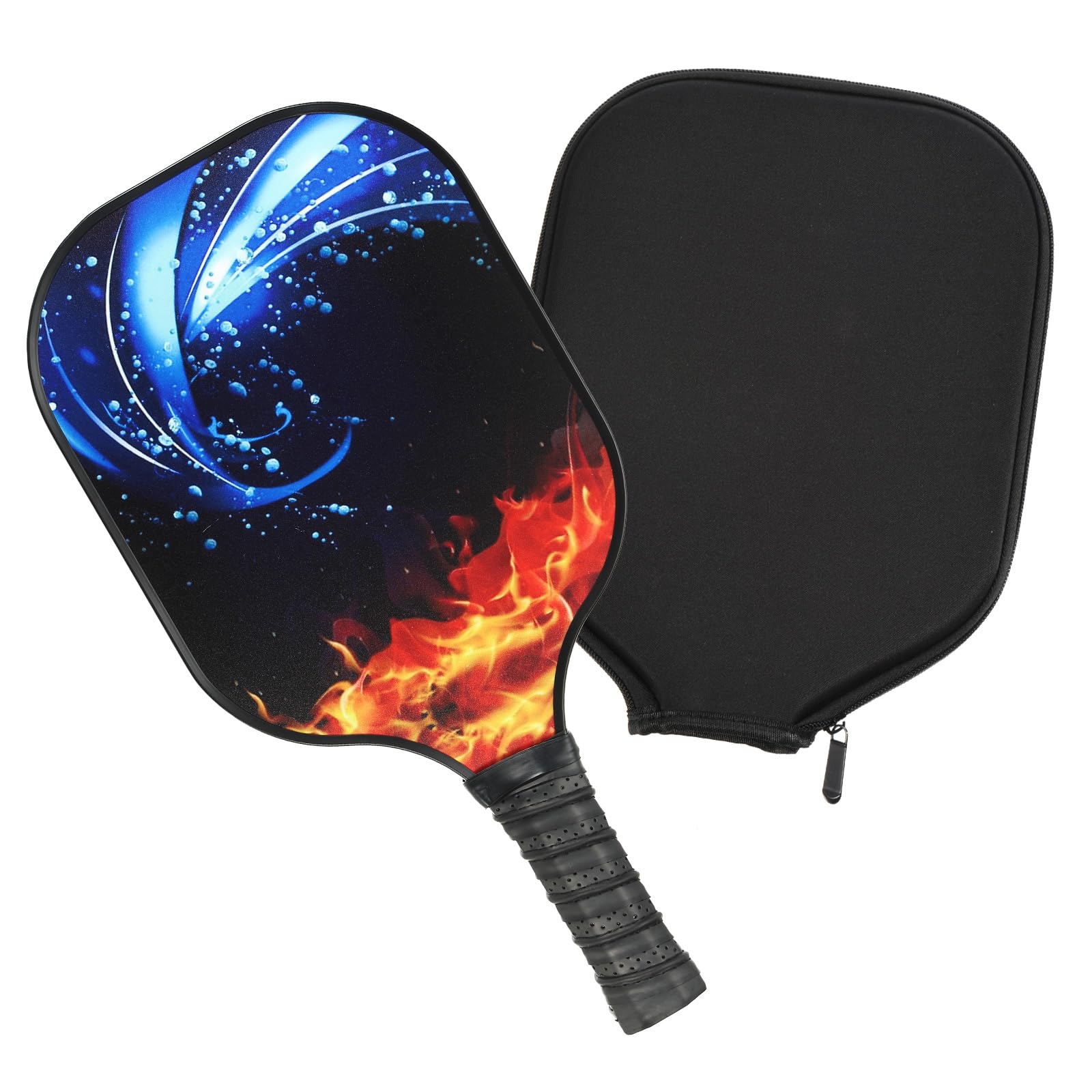 PATIKIL Graphite Pickleball Paddles, USAPA Approved USA Pickleball Paddle, Fiberglass Anti-Slip Sweat-Absorbing Grip with Bag, Blue Red