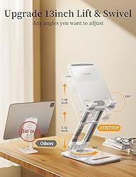 ATKTTOP for iPad Stand Holder Adjustable Tablet