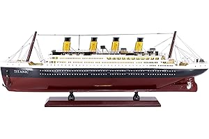 NAUTIMALL Titanic 24inch Wooden Ship Model Home Decor Pre-Built Cruise Ship Gift Nautical Sailboat Decor
