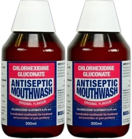 Chlorhexidine Gluconate Antiseptic Mouthwash 300ml X 2 Amazon.co.uk