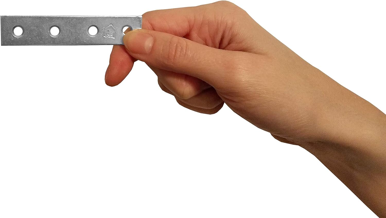 Repair Flat Joining Plate Galvanised Heavy Duty Metal Steel Sheet Fixing Mending Size: 3.15"x 0.67"x0.08” (80mm x 17mm x 2mm) Pack of 10pcs - Image 5