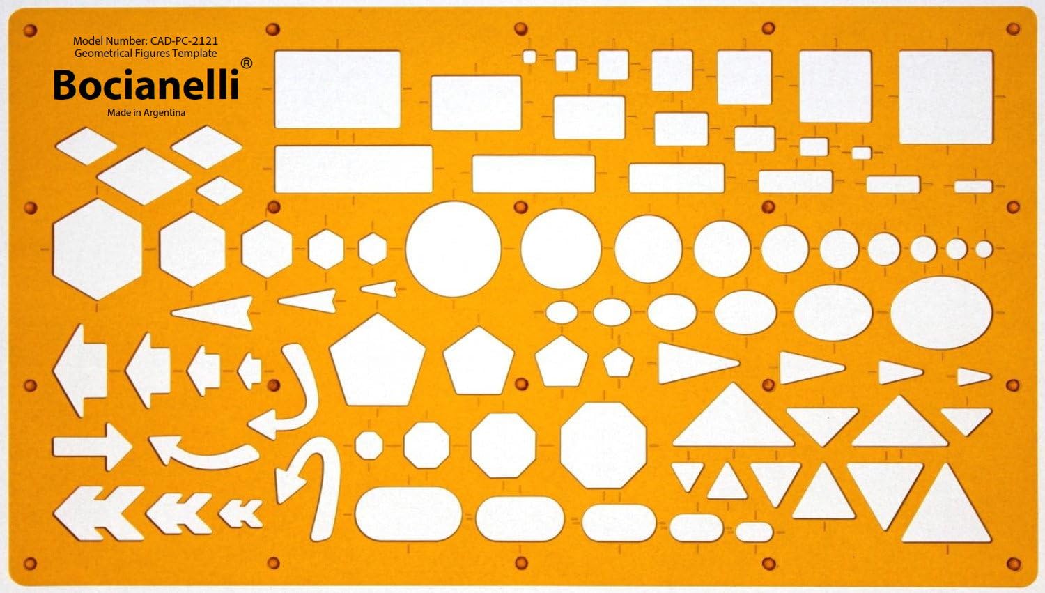 2 Cerchiometri Per Disegno Tecnico - Sagome Cerchi E Forme Geometriche - Precisione E Trasparenza