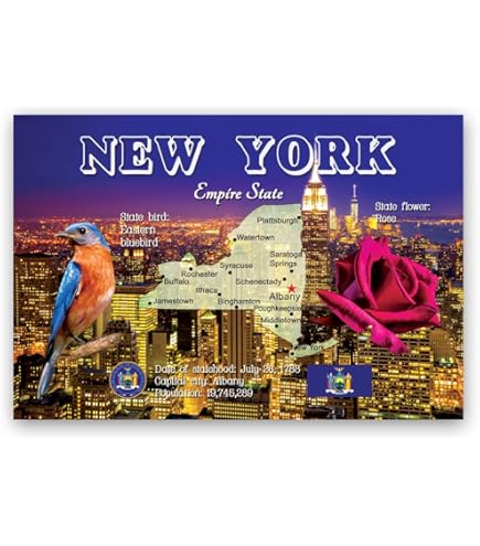 Amazon.com : NEW YORK TRAVEL POSTER postcard set of 20