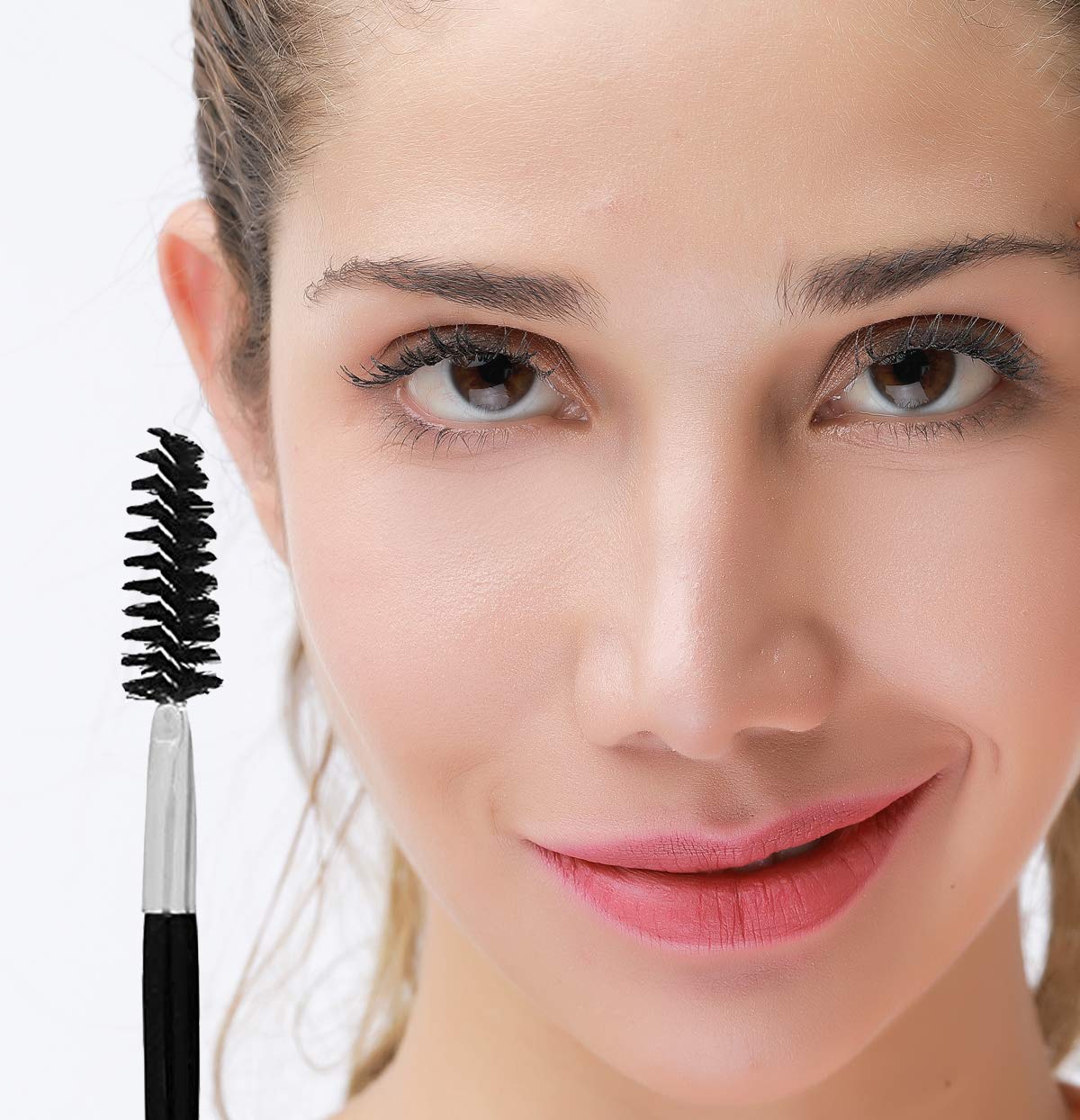Eyebrow Scissors and Eyebrow Brush by AUMELO - Eyelash Extensions Shaping Curved Craft Stainless Steel Scissors for Your Beauty: Home Improvement