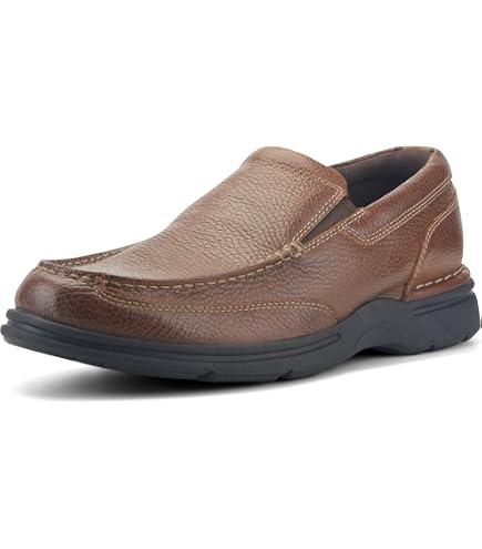 Gravity Defyer Mens Brown Leather Slip On Loafers Comfort Shoes Size 11.5‎ Wide Gdefy Gravity Defyer Men main image 2