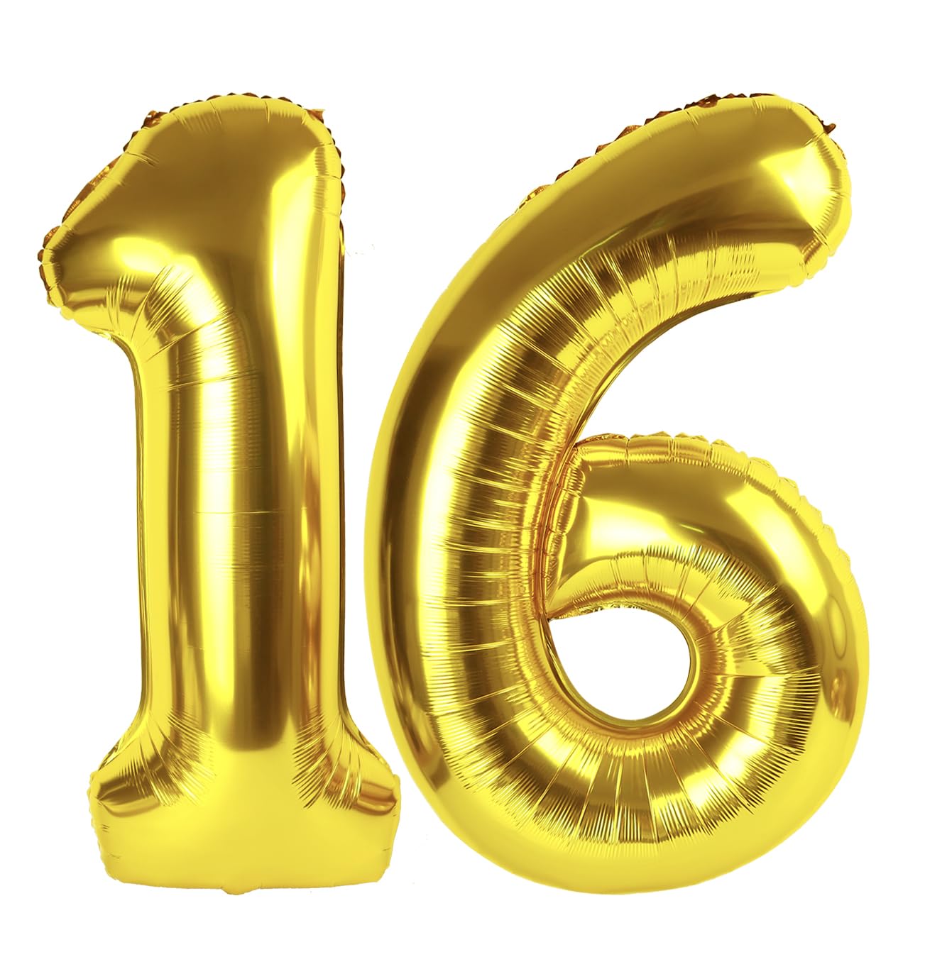 Photo 1 of Gold Number 16 Balloon 40 inch, 16 Number Balloons, 16th Gold Birthday Decorations, 16 Year Old Girls Boys Golden Party Supplies