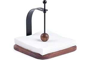 Napkin Holder for Table - Modern Farmhouse Wooden Cocktail Napkin Holder - Dispenser Profet for Kitchen,Outdoor Windproof,Hom