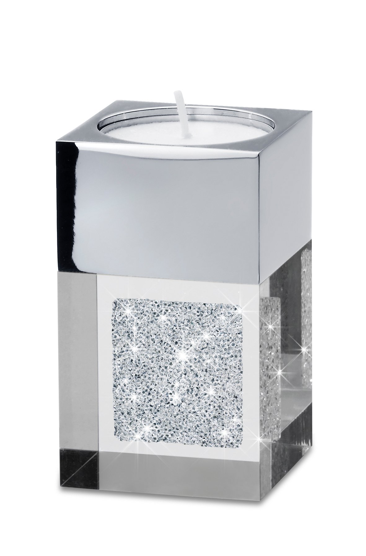 Pylon Mini modern tealight holder/Embellished with Crystals from Swarovski/Special table decoration