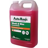 Auto Magic Wash &amp; Wax - Car Wash Soap for Acrylic, Vinyl, Lacquer, Enamel and More - 128 Fl Oz