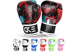 CKE Kids Boxing Gloves for Kids Boys Girls Junior Youth Toddlers Age 5-12 Years Training Boxing Gloves for Punching Bag Kickboxing Muay Thai