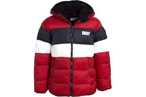 DKNY Boys' Winter Jacket - Heavyweight Sherpa Lined Bubble Puffer Coat with Convenient Pockets - Jacket for Boys (Size: 4-20)