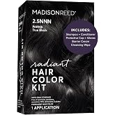 Madison Reed Radiant Hair Color Kit, 2.5NNN Soft Black, 1 Pack | 100% Gray Coverage for Resistant Grays, Ammonia-Free, PPD-Free, Dermatologist-Tested, Permanent Hair Dye, Parma Black