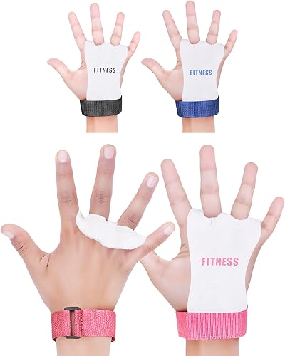 ULTRA FITNESS Gymnastics Grips Kids Leather Palm Bar Gloves Pink S
