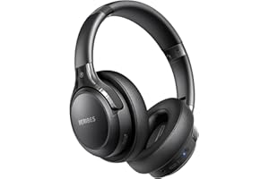BERIBES Bluetooth Headphones Over Ear,65H Playtime and 6 EQ Modes Wireless Headphones with Microphone,Immersive Bass,HiFi Ste