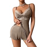 Avidlove Womens Sleepwear Lace Pajamas Cami PJS Set Pajama Set for Women