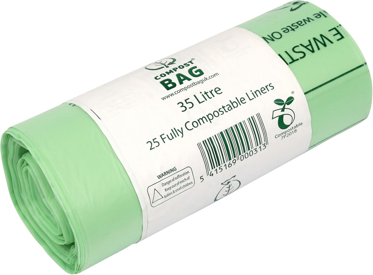 35/40 Litre x 25 Compostable Bags Compost Bag Kitchen Food Waste