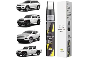 XNA Bright White(PW7/GW7) for Jeep Touch Up Paint, Car Scratch Remover for Nicks and Chips Repair, 2-In-1 Quick & Easy Fix Car Scratch Repair Kit with Exact Color-Matched
