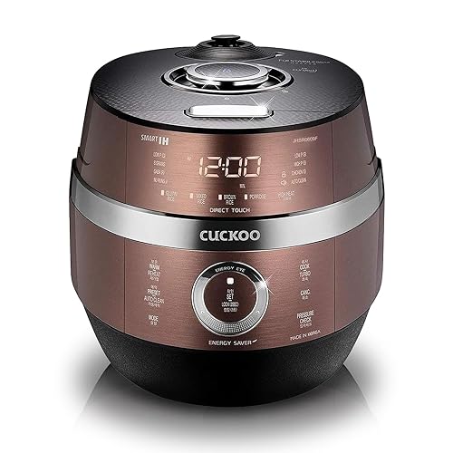 CUCKOO IH Pressure Rice Cooker 16 Menu Options White, Brown, Porridge