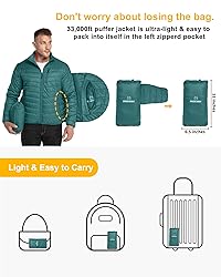 33,000ft Men's Lightweight Packable Insulated
