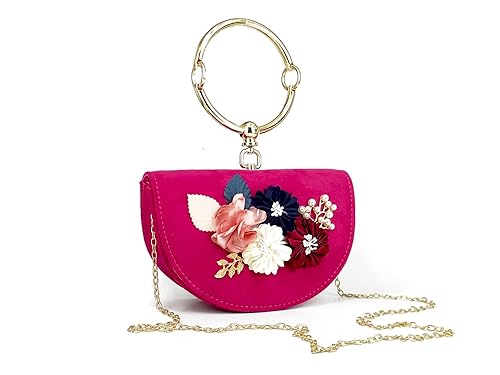 Ripley Cristy Series Rose Suede Clutch