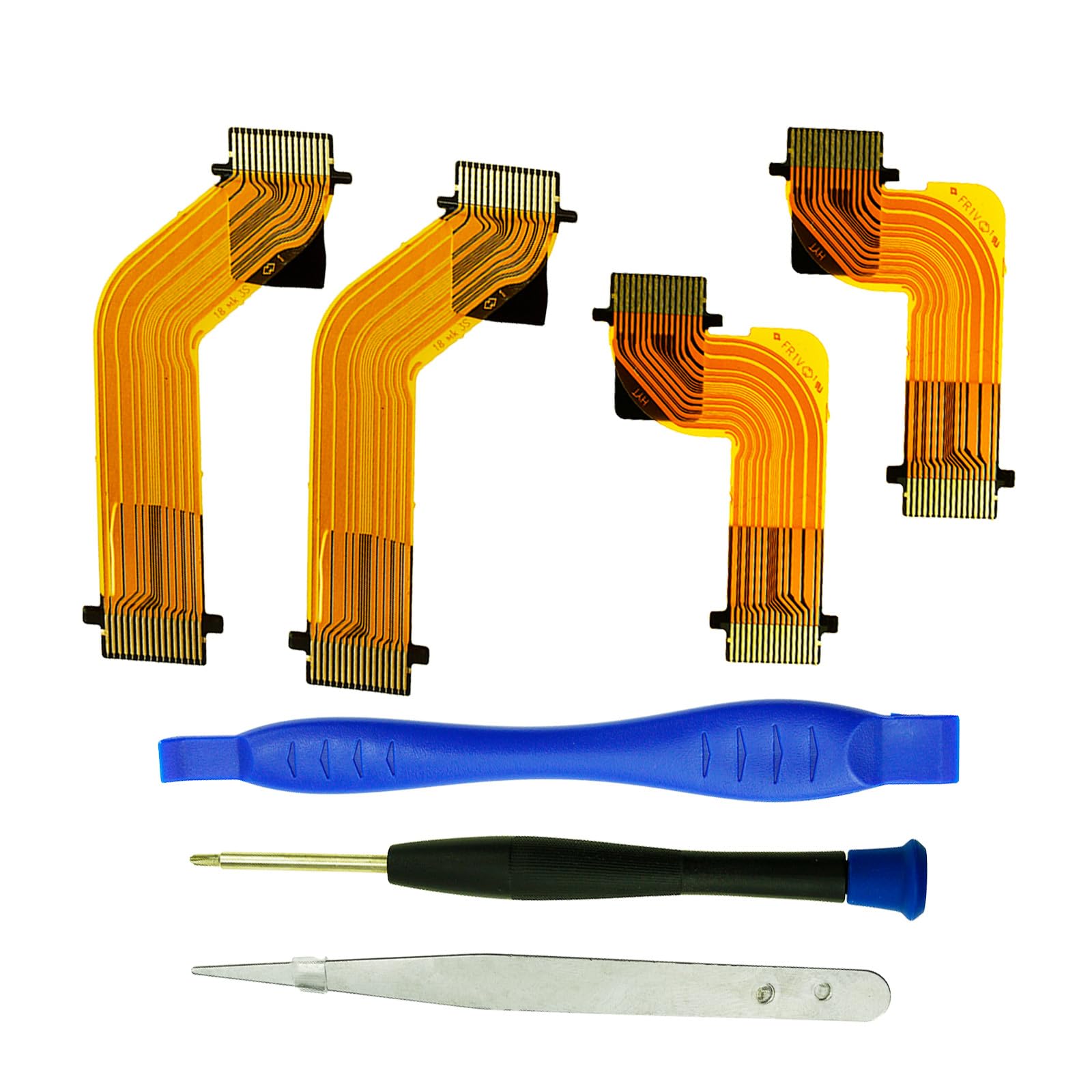 CTHTBZ 4PCS R2 L2 L1 R1 Flex Cable for PlayStation 5 PS5 Connector Cable Replacement Handle Trigger Button Ribbon Cables BDM-010,Tool Included