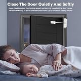 PCKOBEVER Spring Door Closer Adjustable Aluminum Door Closer White view 6