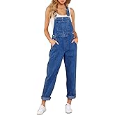 LookbookStore Women's Casual Stretch Denim Bib Overalls Pants Pocketed Jeans Jumpsuits