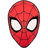 Jay Franco Marvel Spiderman Red Fluffy Accent Rug - 4 x 3 ft Area Rug for Kids Bedroom, Living Room, or Home Decor