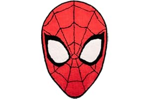 Jay Franco Marvel Spiderman Red Fluffy Accent Rug - 4 x 3 ft Area Rug for Kids Bedroom, Living Room, or Home Decor