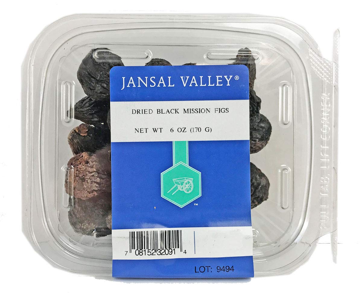 Jansal Valley Dried Black Mission Figs, 6 oz