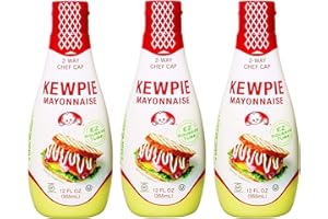 Kewpie Mayonnaise - Japanese Mayo Sandwich Spread Squeeze Bottle - 12 Ounces (Pack of 3)