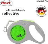 flexi Neon M Tape 5 m Black Neon-Green Retractable Dog Leash up to 25 kg view 3