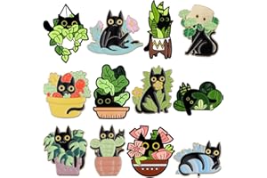 FIINTRWA Creative Enamel Pins Bulk Set, Cute Cartoon Plants Anime Sets Backpack Pins for Men/Women, Cool Lapel Badge Funny Pins Jewelry for Jackets Cloths Hats Decorations