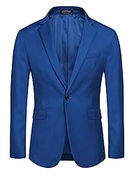 COOFANDY Mens Business Coat Regular Fit Blazer Suit