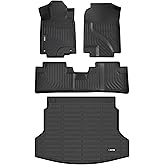 HAFIDI® Floor Mats & Cargo Liner for 2012-2016 Honda CRV (Not fit EX-L & CRV Touring & with Subwoofer) All Weather Protection TPE Full Set Car Floor Liners Accessories - Black