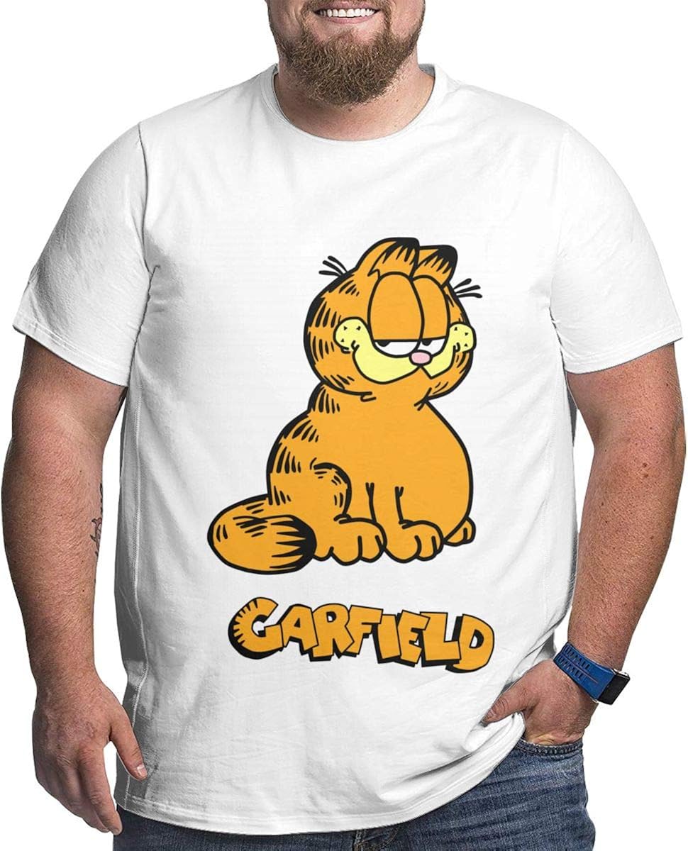 BFLC Garfield Men's Classic TShirt Larger Waist Size Loose