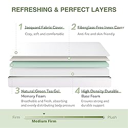 EGOHOME Full Size Memory Foam Mattress, 10 Inch Bed
