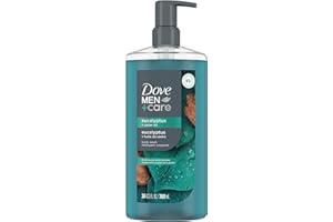 Dove Men+Care Body Wash to Repair Dry Skin in the Shower Eucalyptus + Cedar Oil with Plant-Based Cleansers and Moisturizers, 