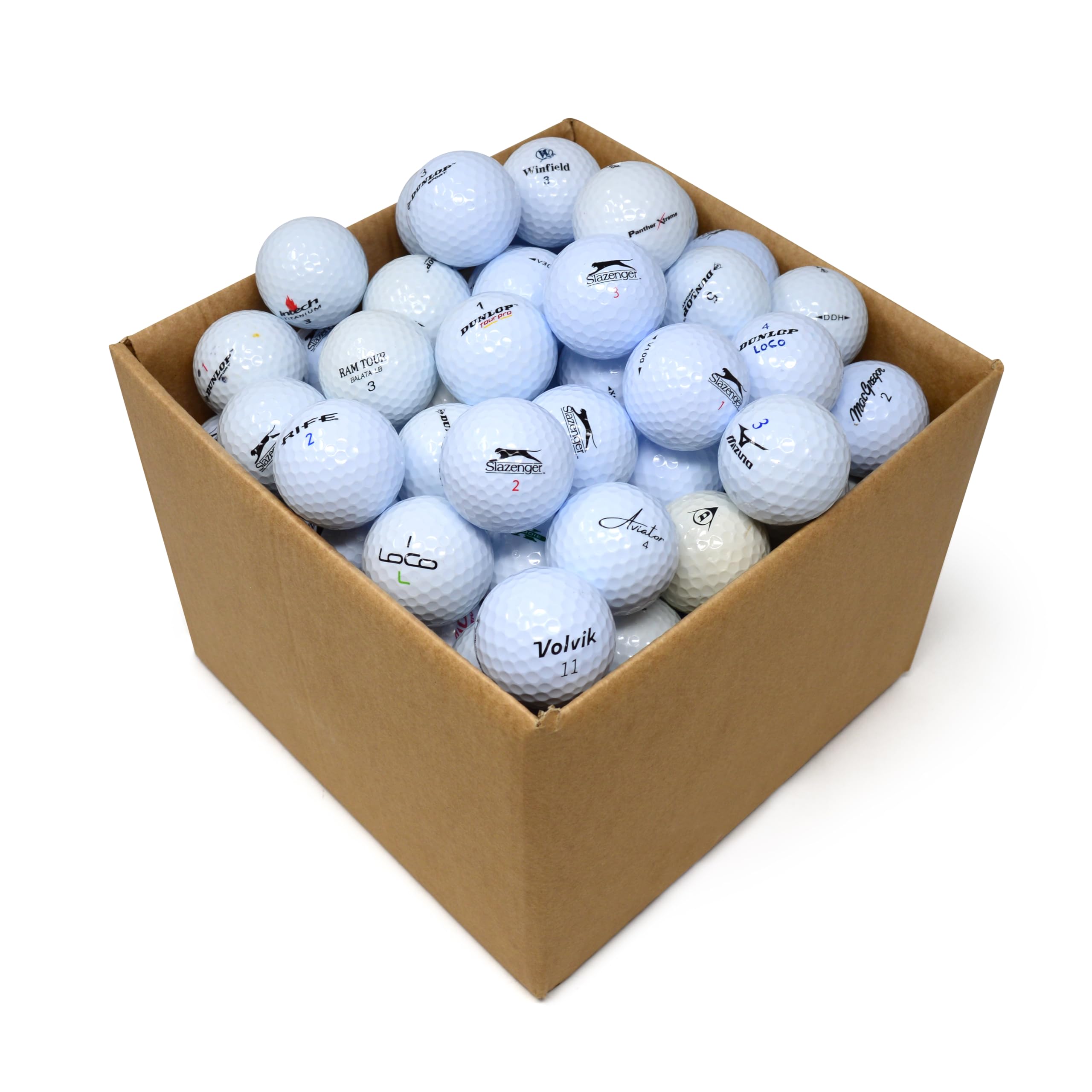 Second Chance Lake Golf Balls - 100 Assorted Recycled Grade A Used Golf Balls for Enhanced Distance - Great Selection Lake Balls for Golf Enthusiasts