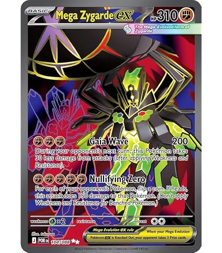 Amazon.com: Pokemon - Zygarde-EX - 54a/124 - Full Art Promo