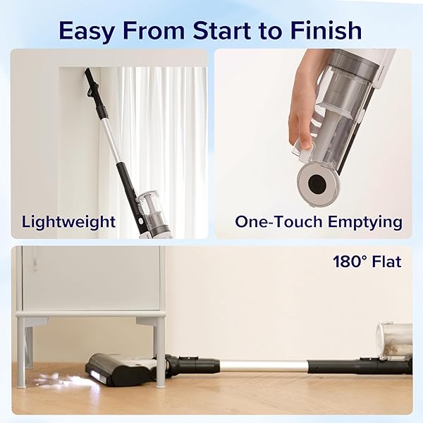 LEVOIT CORDLESS VACUUM CLEANER, STICK VAC WITH TANGLE-RESISTANT DESIGN, UP TO 50 MINUTES, POWERFUL SUCTION, RECHARGEABLE, LIGHTWEIGHT, AND VERSATILE FOR CARPET, HARD FLOOR, PET HAIR, LVAC-200