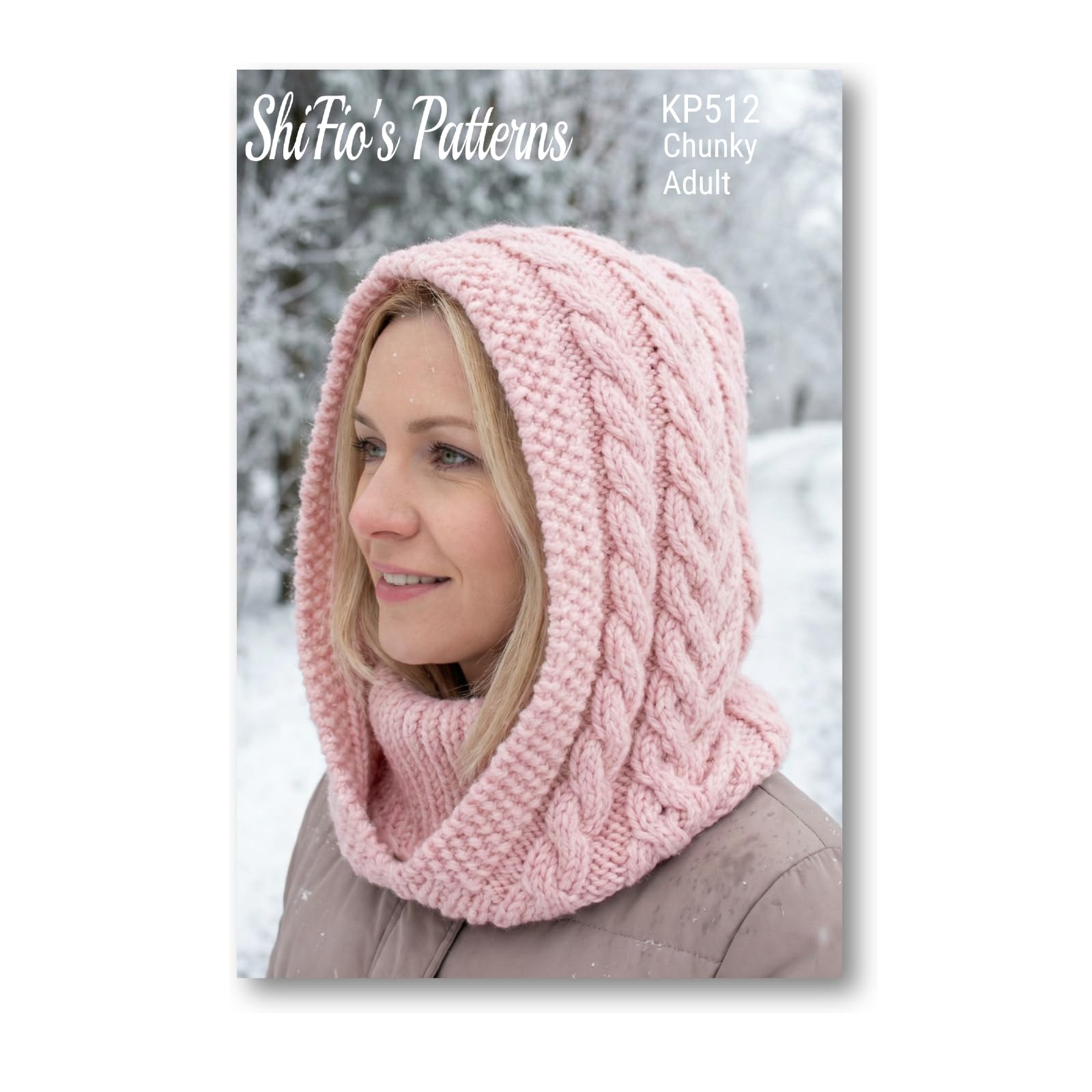 ShiFio's Patterns Paper Pattern - Knitting Pattern for Ladies Chunky Snood Scarf Cowl - KP512
