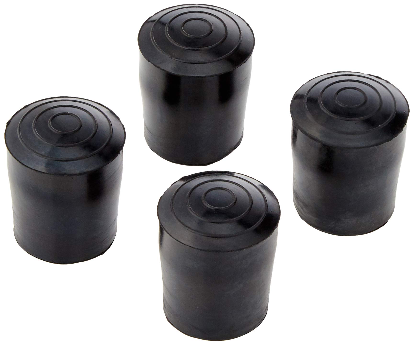 Sysfix Rubber Walker Ferrule, Diameter 25 mm, Black – 4 Ferrules