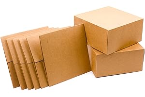 Hallmark 8" Gift Boxes for Christmas, Holidays, Birthdays, Weddings, Crafts, Fathers Day, Care Packages and More, 5 Box Set